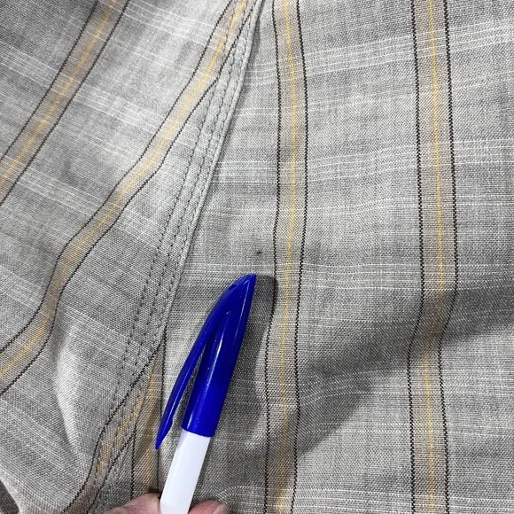 Fox Racing Skater Chino Shorts Men's 38 Dad Casual Plaid Dark Khaki - Picture 3 of 13